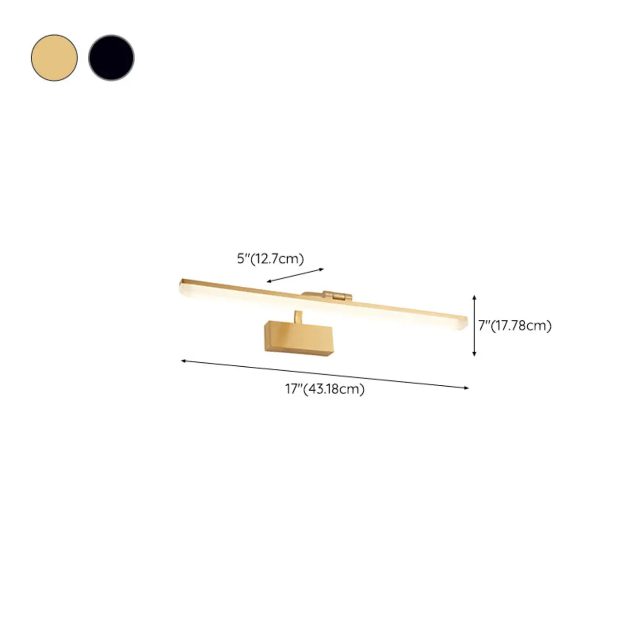 Modern LED Vanity Light Bar for Bathroom with Linear Design