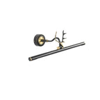 Modern Linear Gold Bathroom Vanity Light with Antler Design