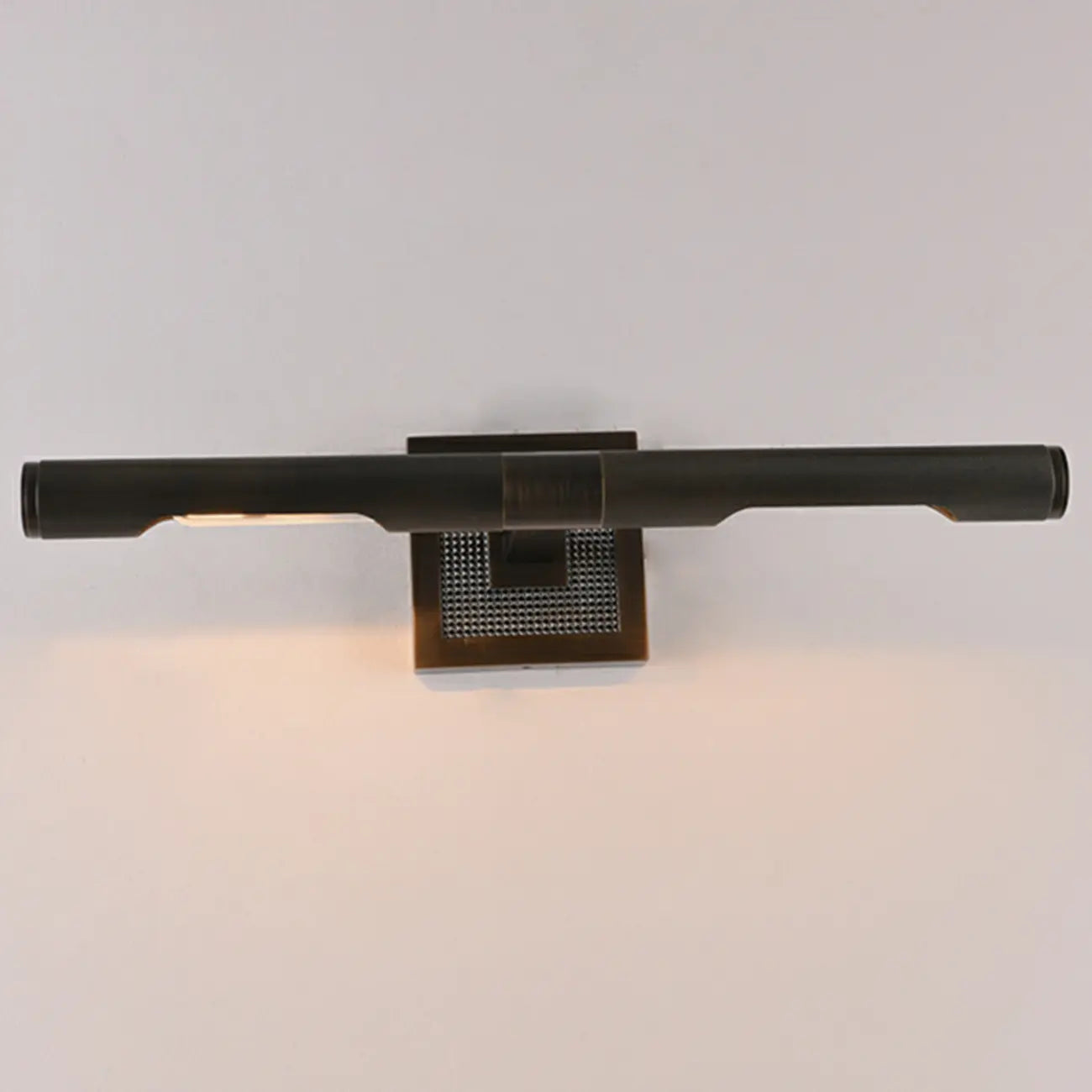 2-Light Modern Black Linear Vanity Light for Bathroom Wall