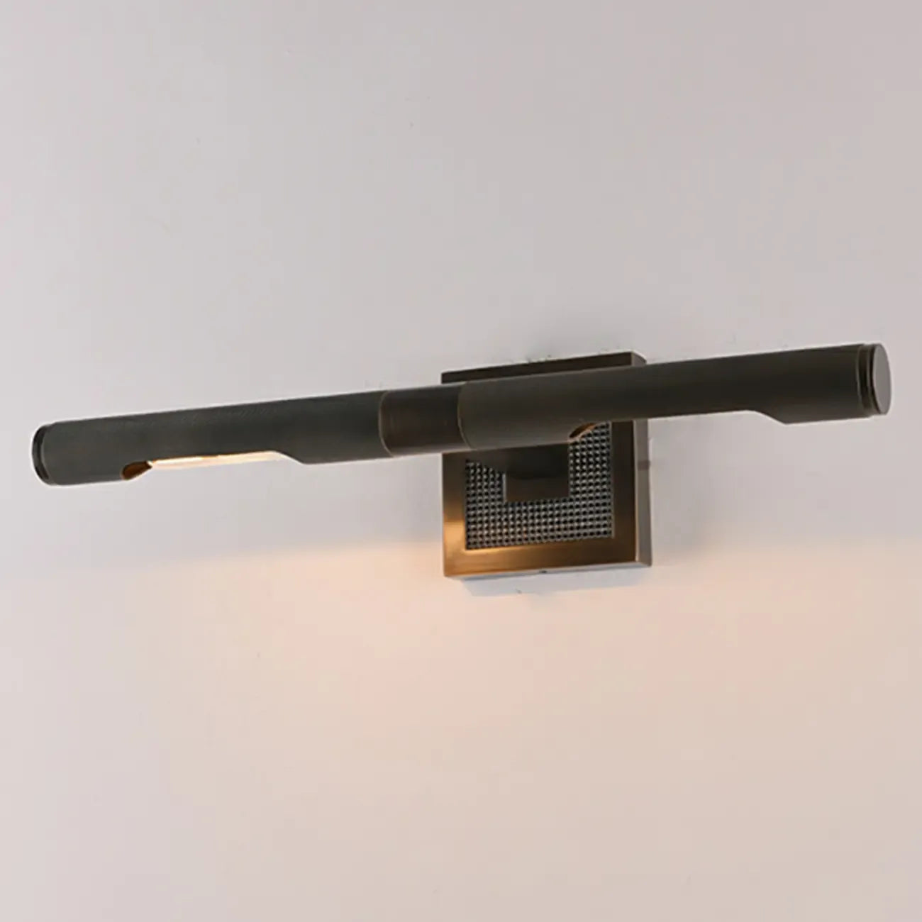 2-Light Modern Black Linear Vanity Light for Bathroom Wall