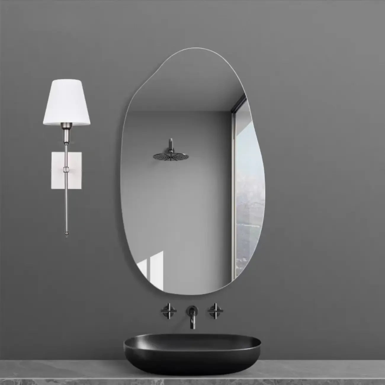 Modern Fabric LED Bath Vanity Light with Wall Mount Design