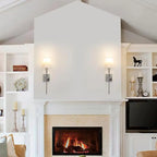 Modern Fabric LED Bath Vanity Light with Wall Mount Design