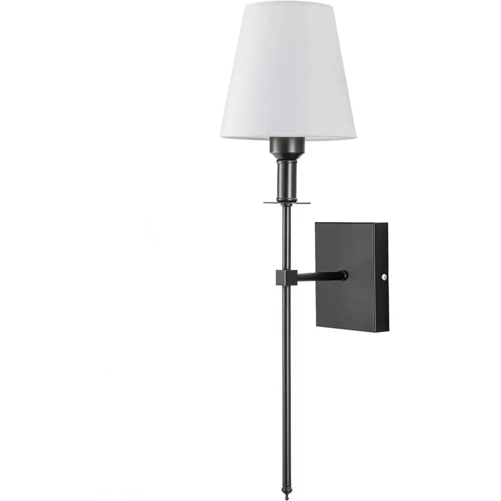 Modern Fabric LED Bath Vanity Light with Wall Mount Design