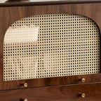 Retro Brown Accent Cabinet for Parlor with 6 Size Options