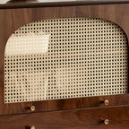 Retro Brown Accent Cabinet for Parlor with 6 Size Options