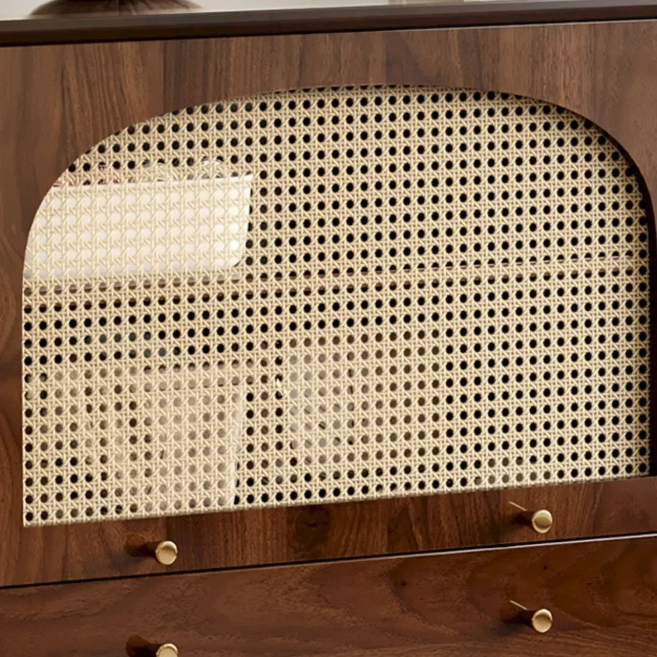 Retro Brown Accent Cabinet for Parlor with 6 Size Options