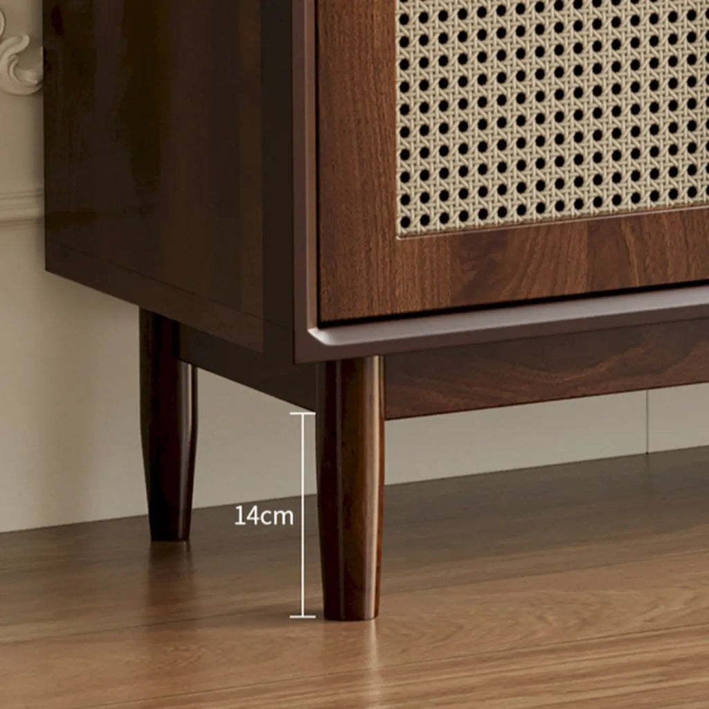 Retro Brown Accent Cabinet for Parlor with 6 Size Options
