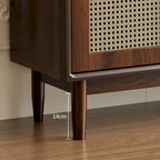 Retro Brown Accent Cabinet for Parlor with 6 Size Options