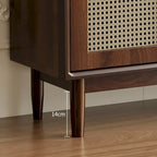 Retro Brown Accent Cabinet for Parlor with 6 Size Options