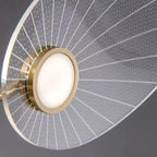 Luxury Leaf-Shaped Semi Flush LED Ceiling Light for Bedroom