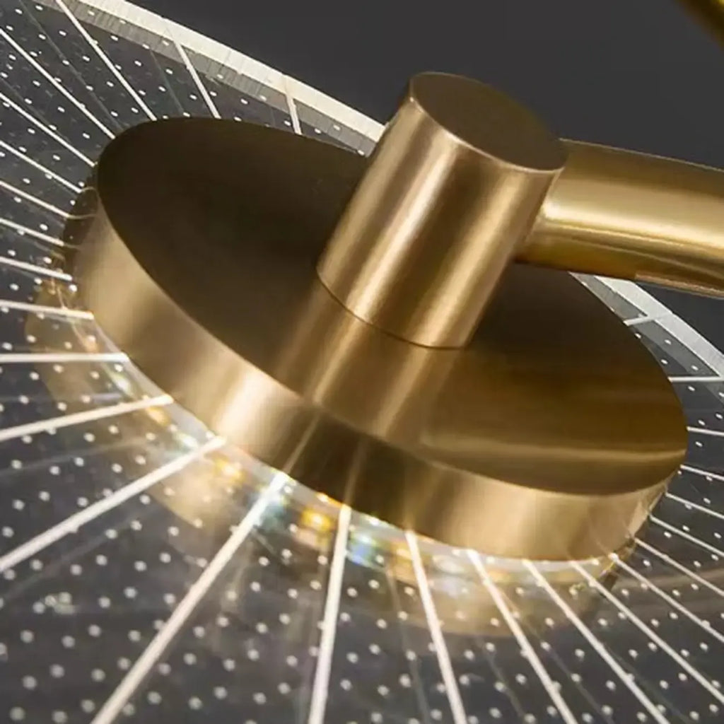 Luxury Leaf-Shaped Semi Flush LED Ceiling Light for Bedroom