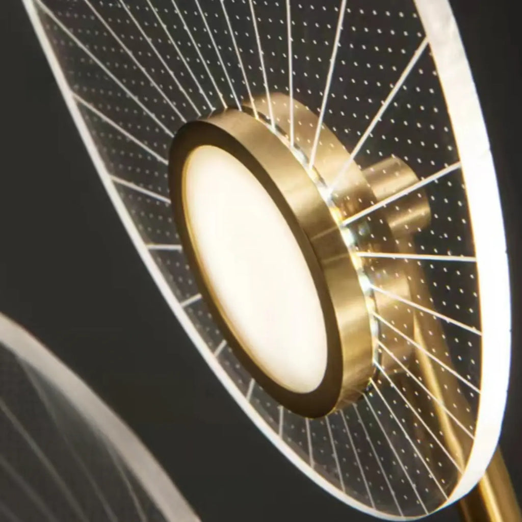 Luxury Leaf-Shaped Semi Flush LED Ceiling Light for Bedroom