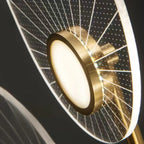 Luxury Leaf-Shaped Semi Flush LED Ceiling Light for Bedroom