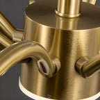 Luxury Leaf-Shaped Semi Flush LED Ceiling Light for Bedroom