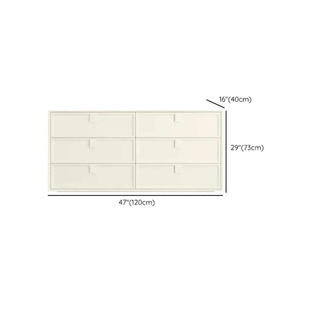 Modern White Bedroom Accent Cabinet with Multi-Size Options