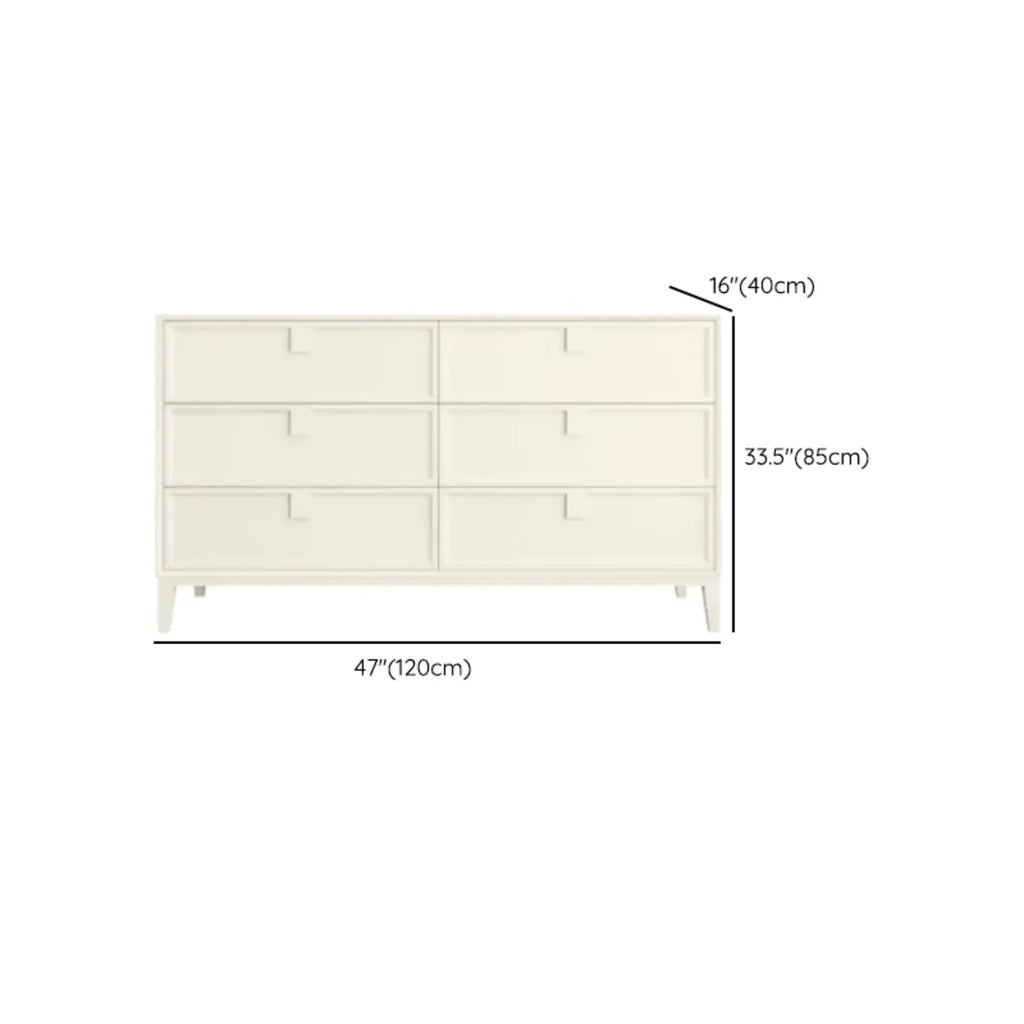 Modern White Bedroom Accent Cabinet with Multi-Size Options