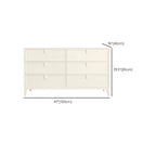 Modern White Bedroom Accent Cabinet with Multi-Size Options