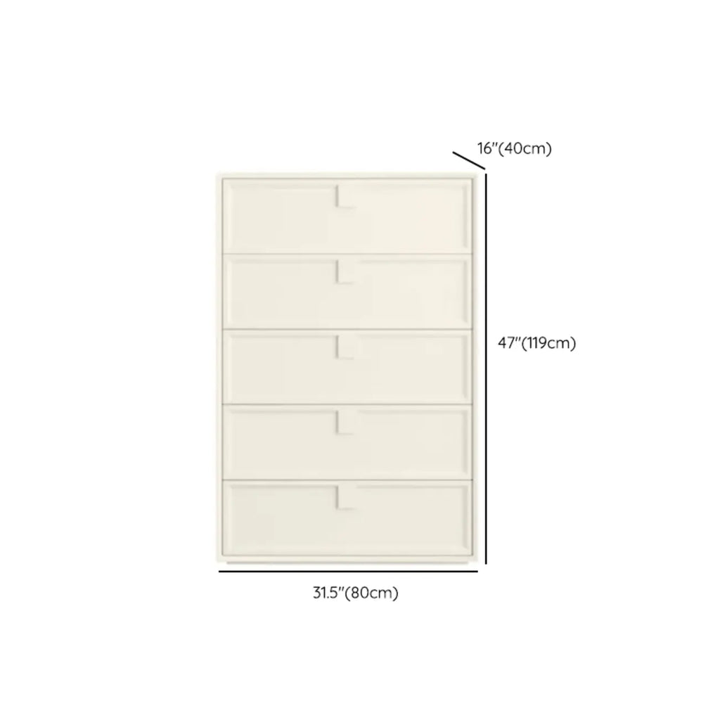 Modern White Bedroom Accent Cabinet with Multi-Size Options