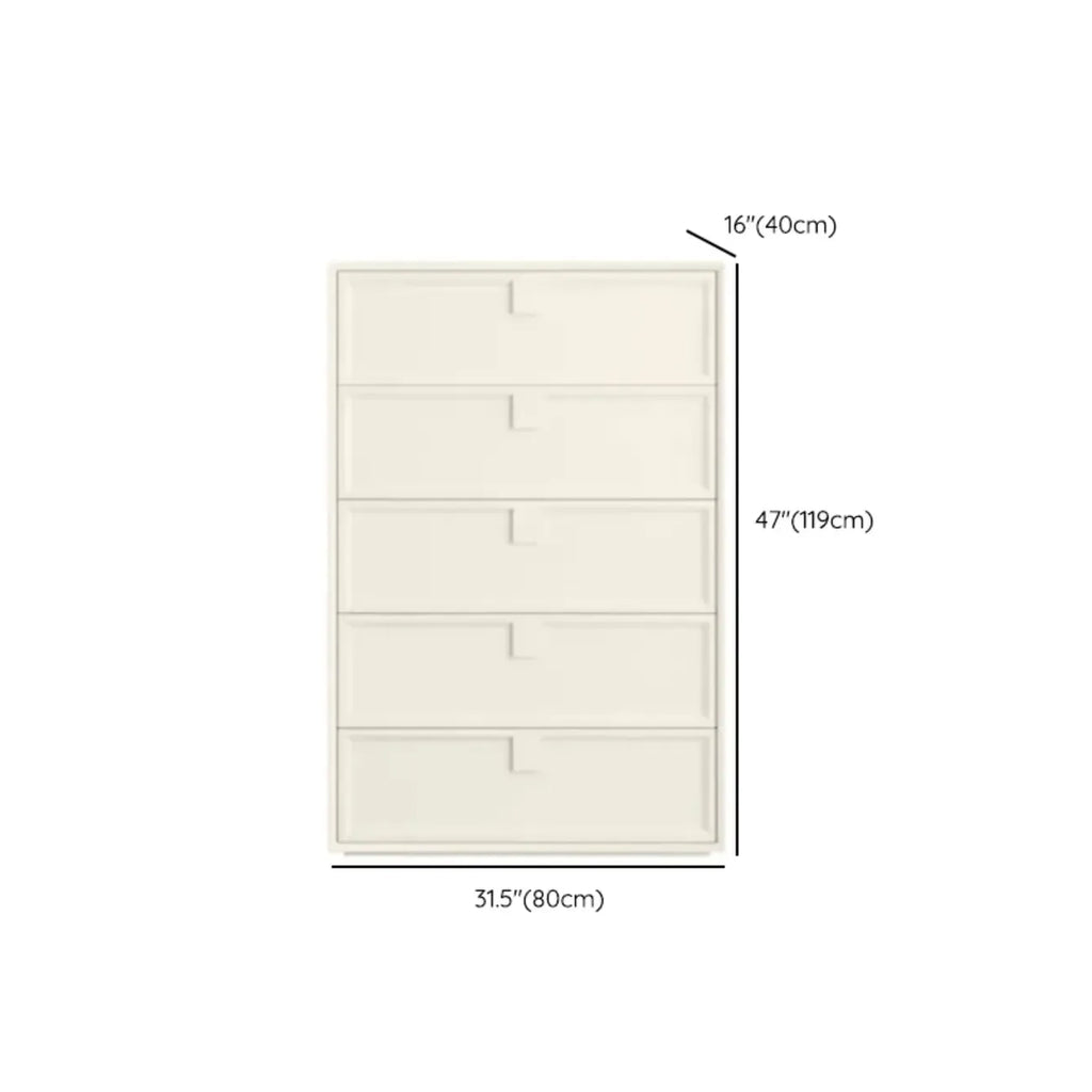 Modern White Bedroom Accent Cabinet with Multi-Size Options