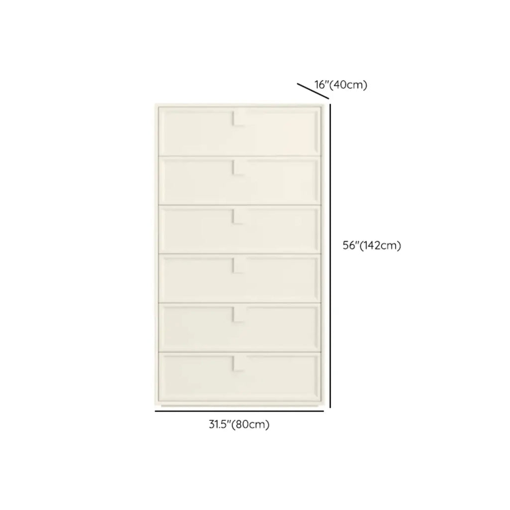 Modern White Bedroom Accent Cabinet with Multi-Size Options