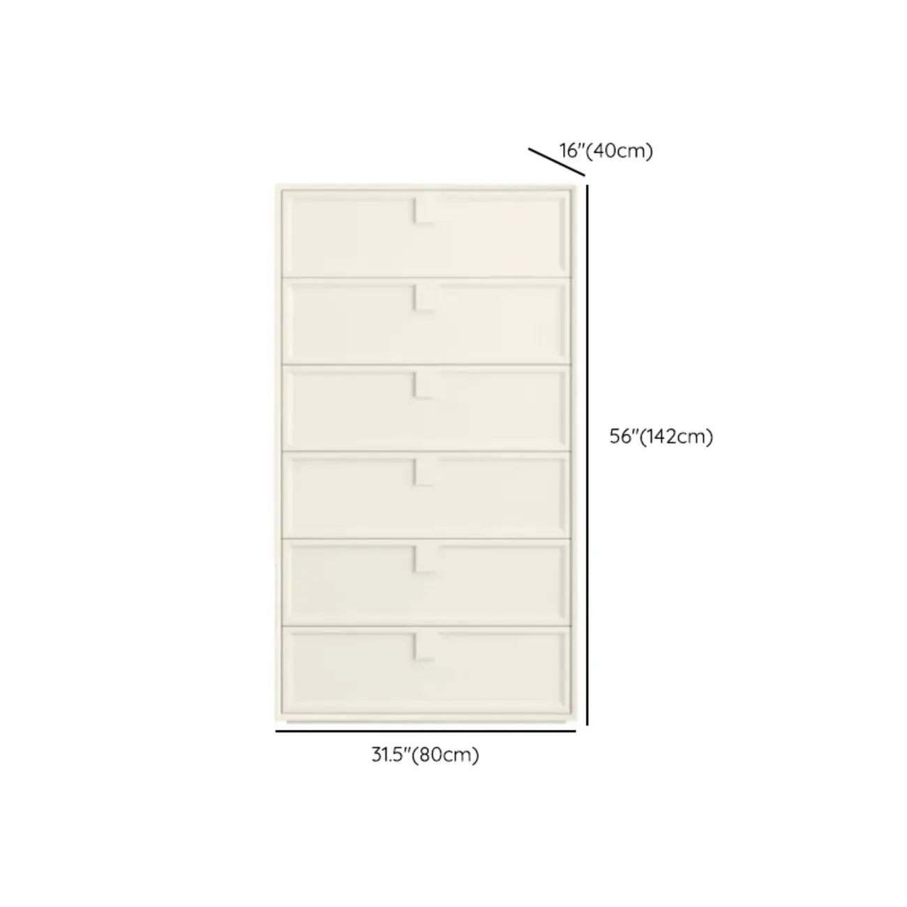 Modern White Bedroom Accent Cabinet with Multi-Size Options