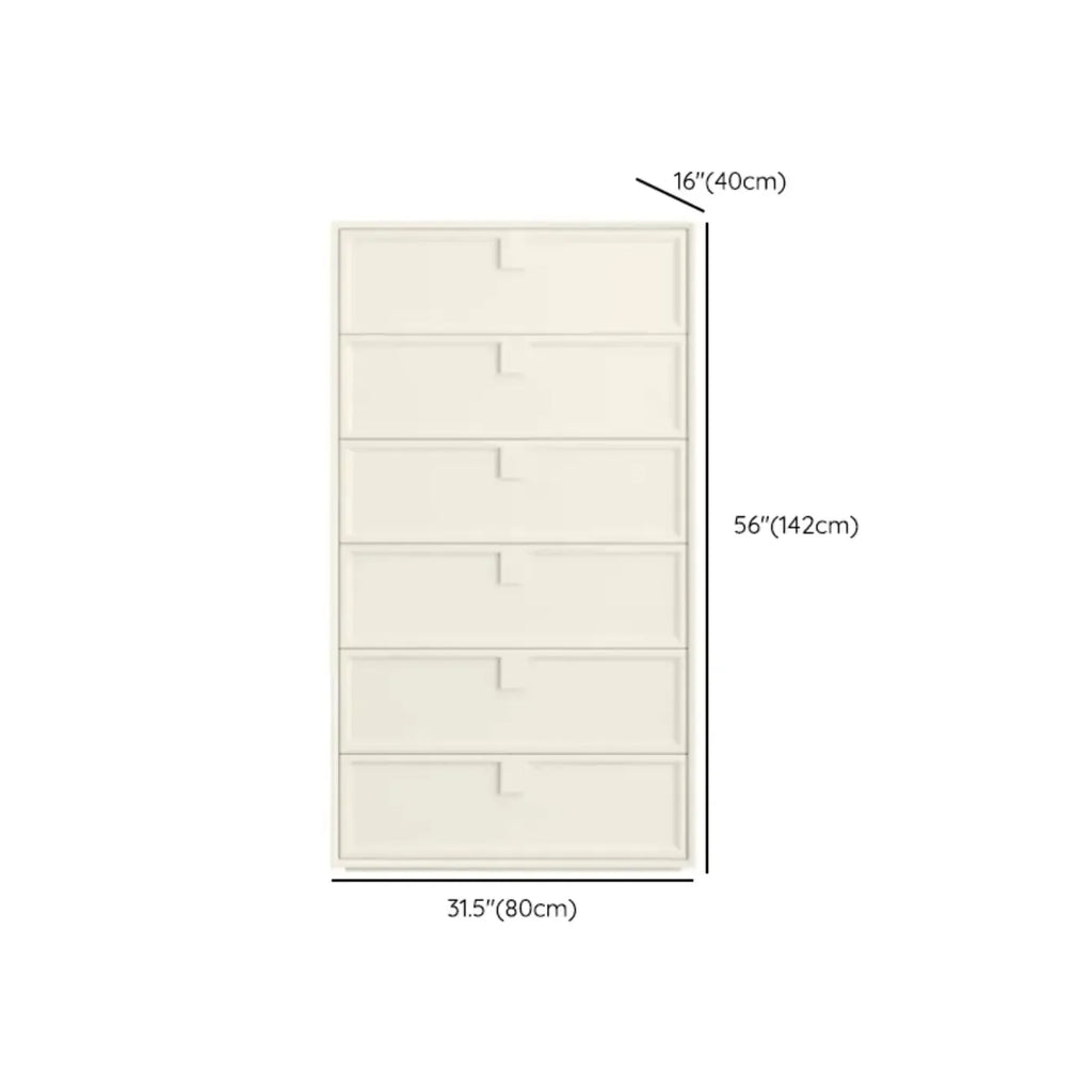 Modern White Bedroom Accent Cabinet with Multi-Size Options