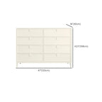 Modern White Bedroom Accent Cabinet with Multi-Size Options