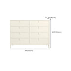 Modern White Bedroom Accent Cabinet with Multi-Size Options