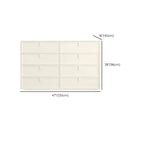 Modern White Bedroom Accent Cabinet with Multi-Size Options
