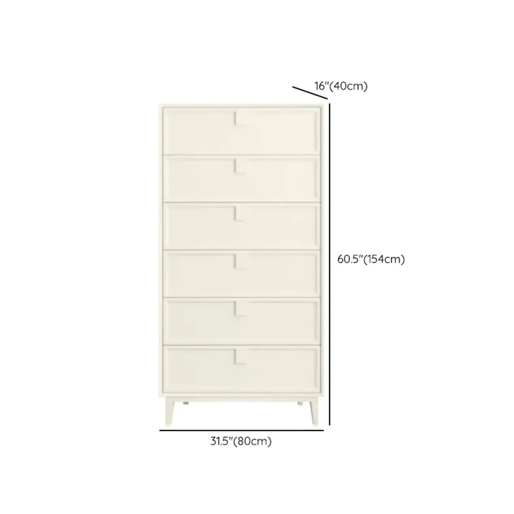 Modern White Bedroom Accent Cabinet with Multi-Size Options