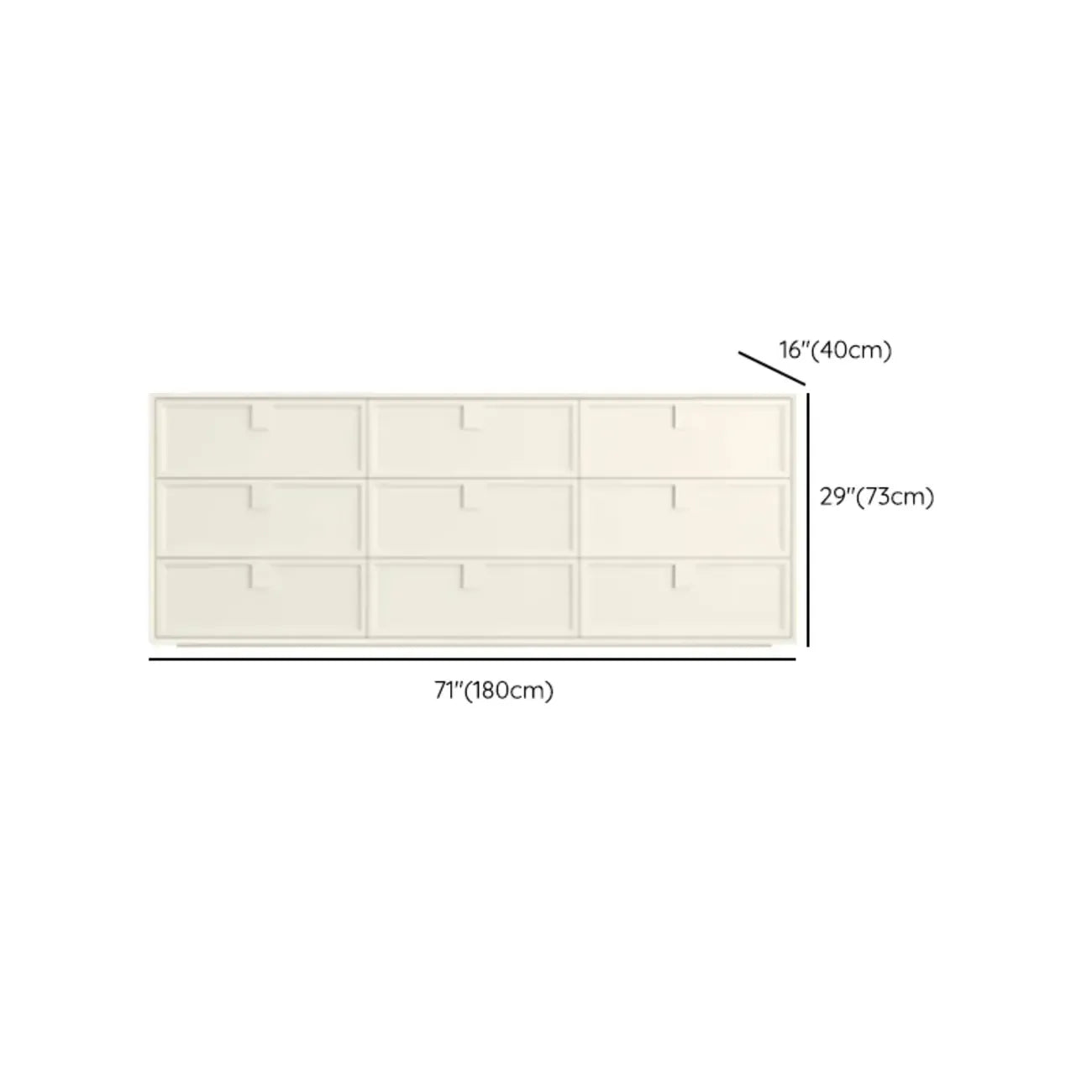 Modern White Bedroom Accent Cabinet with Multi-Size Options