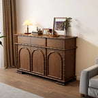 Modern Brown Wooden Sideboard with Storage