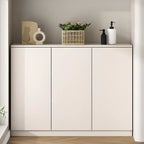 Modern Space-saving Accent Cabinet with Exterior Shelf