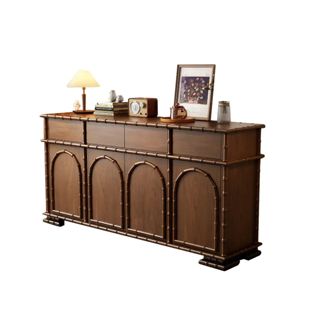 Modern Brown Wooden Sideboard with Storage