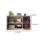 Modern Space-saving Accent Cabinet with Exterior Shelf