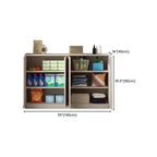 Modern Space-saving Accent Cabinet with Exterior Shelf