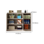 Modern Space-saving Accent Cabinet with Exterior Shelf
