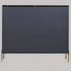 Glam Dark Gray Wooden Cabinet with Free Standing Design