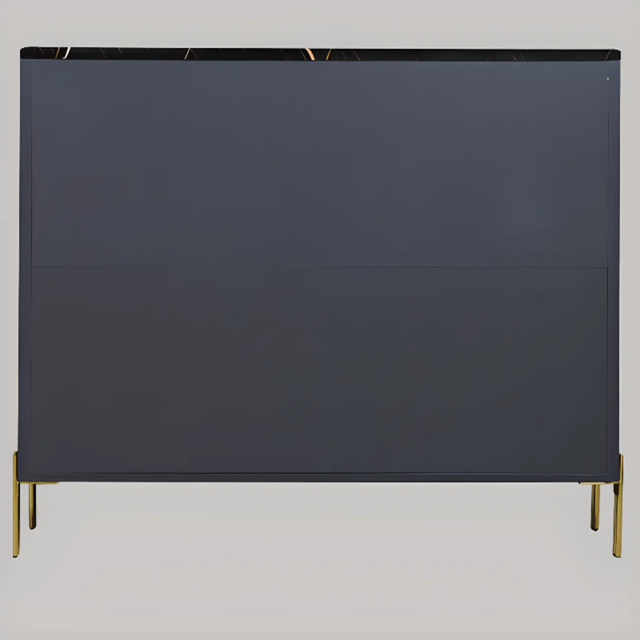 Glam Dark Gray Wooden Cabinet with Free Standing Design