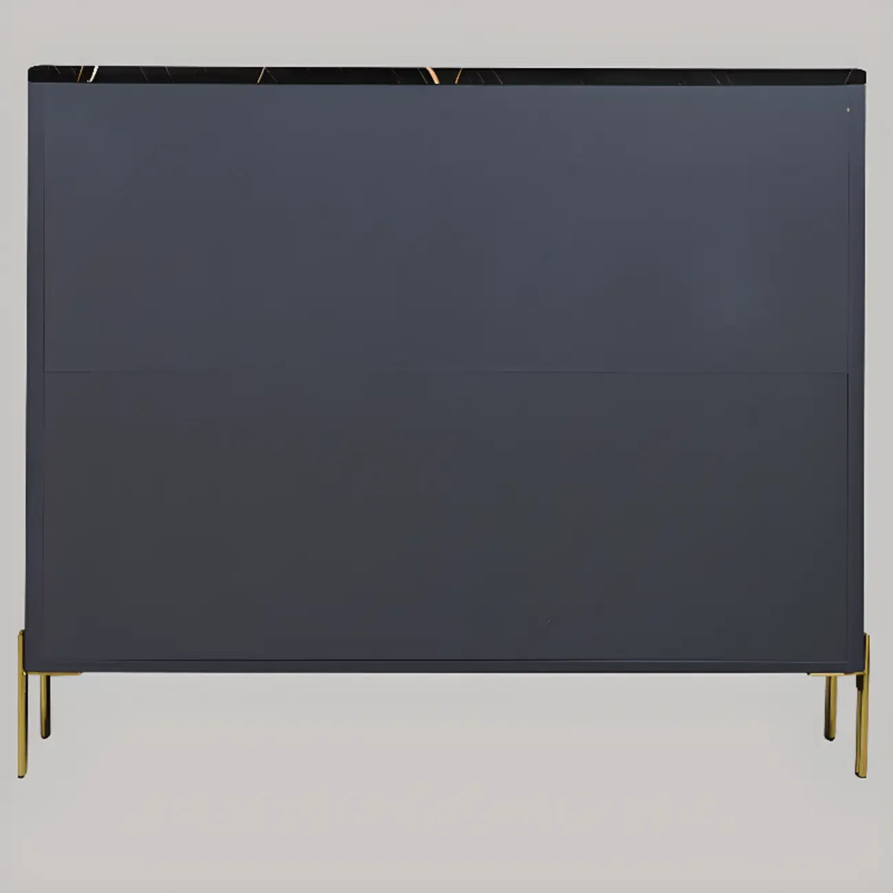 Glam Dark Gray Wooden Cabinet with Free Standing Design