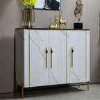 Glam Dark Gray Wooden Cabinet with Free Standing Design
