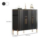Glam Dark Gray Wooden Cabinet with Free Standing Design