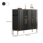 Glam Dark Gray Wooden Cabinet with Free Standing Design