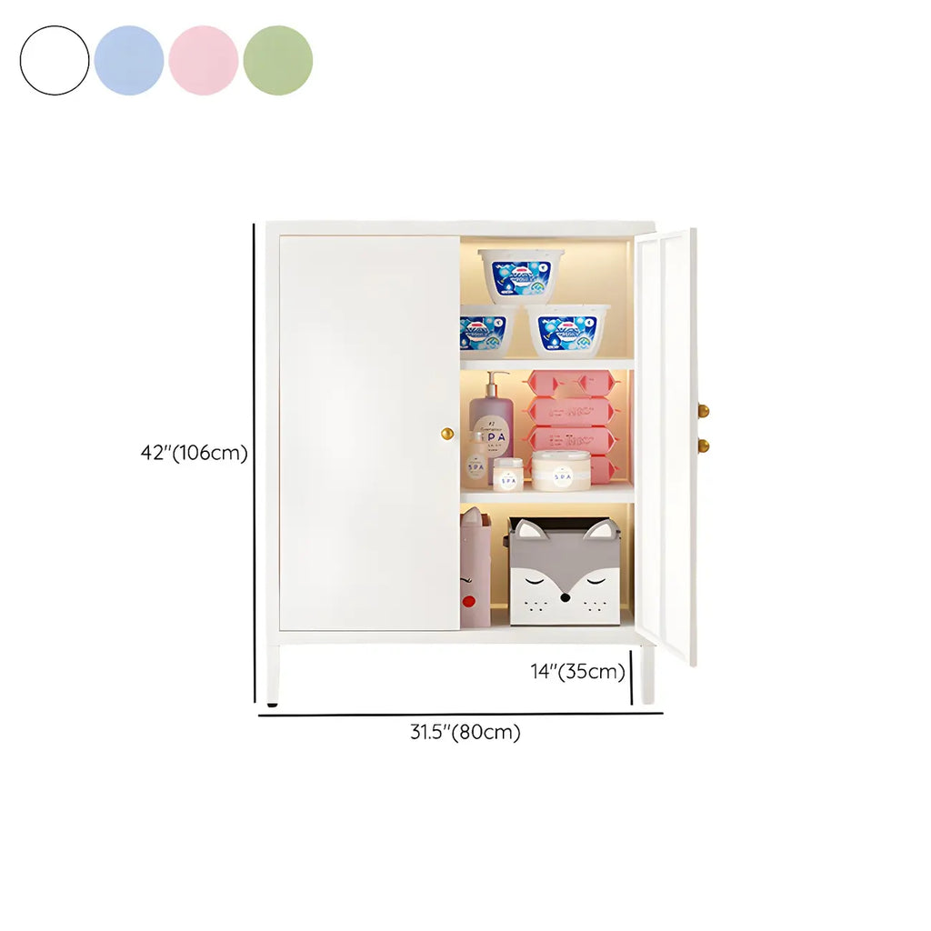 3/4 Shelves Wooden Storage Cabinet with Standard Length