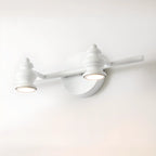Large 4-Light Straight Metal Bathroom Vanity Lights