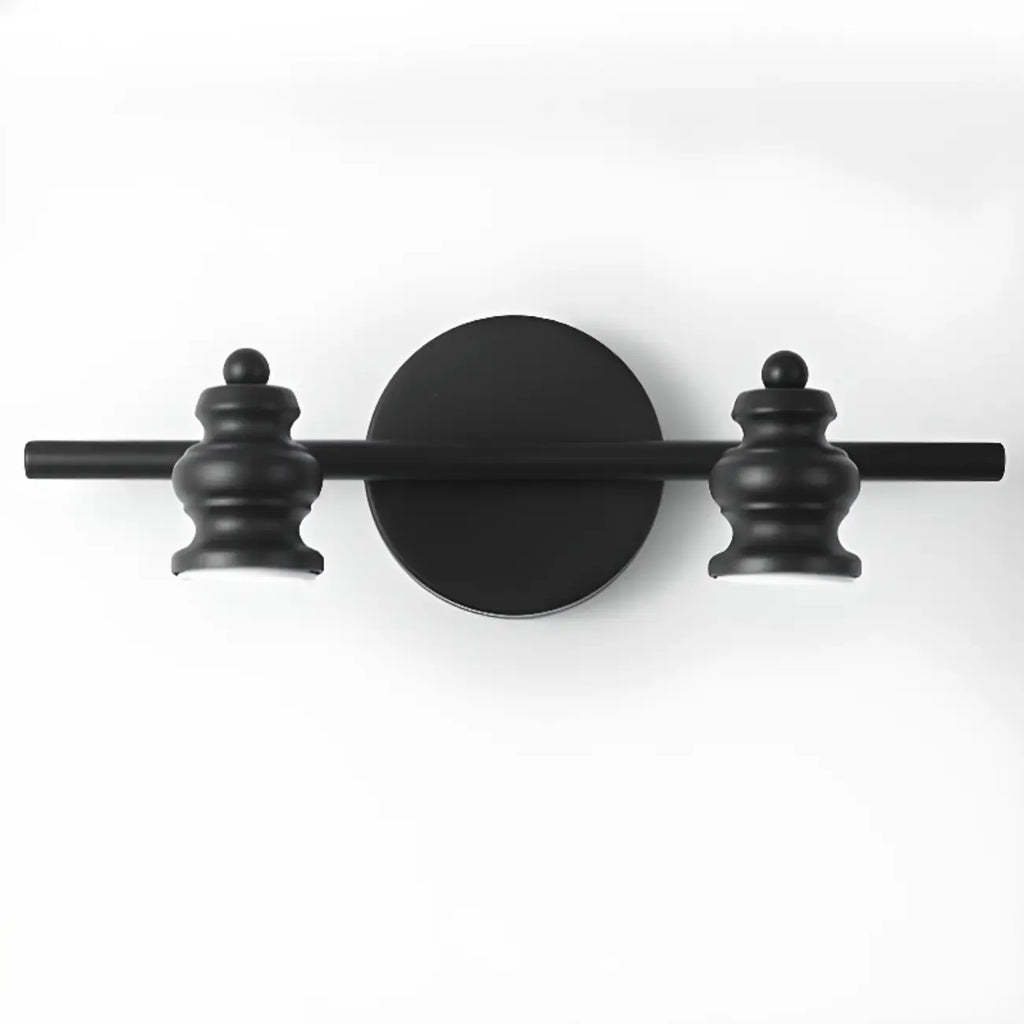 Large 4-Light Straight Metal Bathroom Vanity Lights