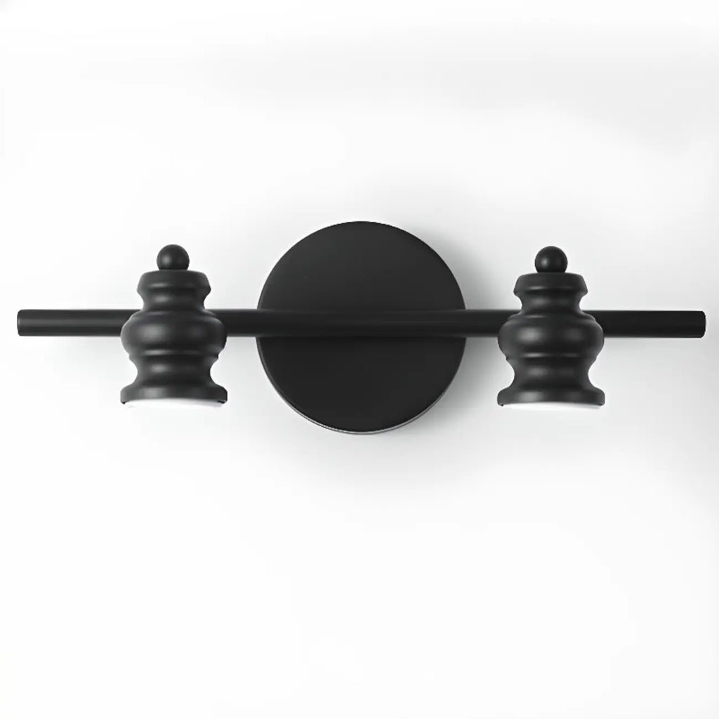 Large 4-Light Straight Metal Bathroom Vanity Lights