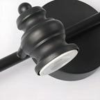 Large 4-Light Straight Metal Bathroom Vanity Lights