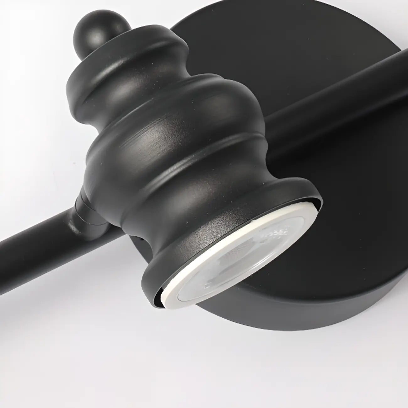 Large 4-Light Straight Metal Bathroom Vanity Lights