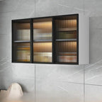 Kitchen Wood Wall-Mounted Grey Storage China Cabinet